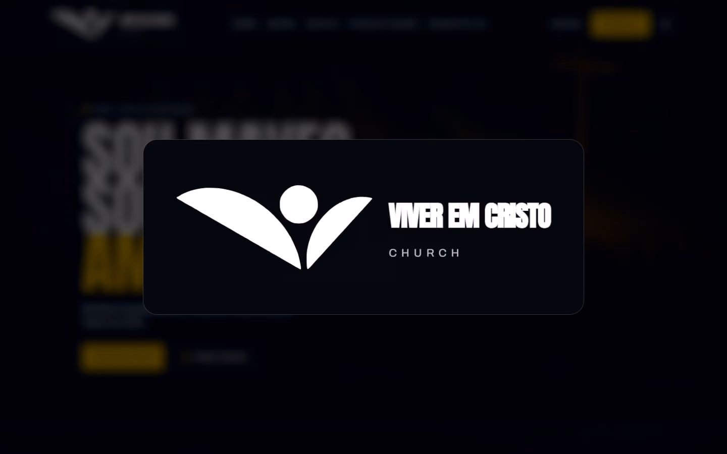 Logo de MAVEC — Viver em Cristo sobre a página inicial do site